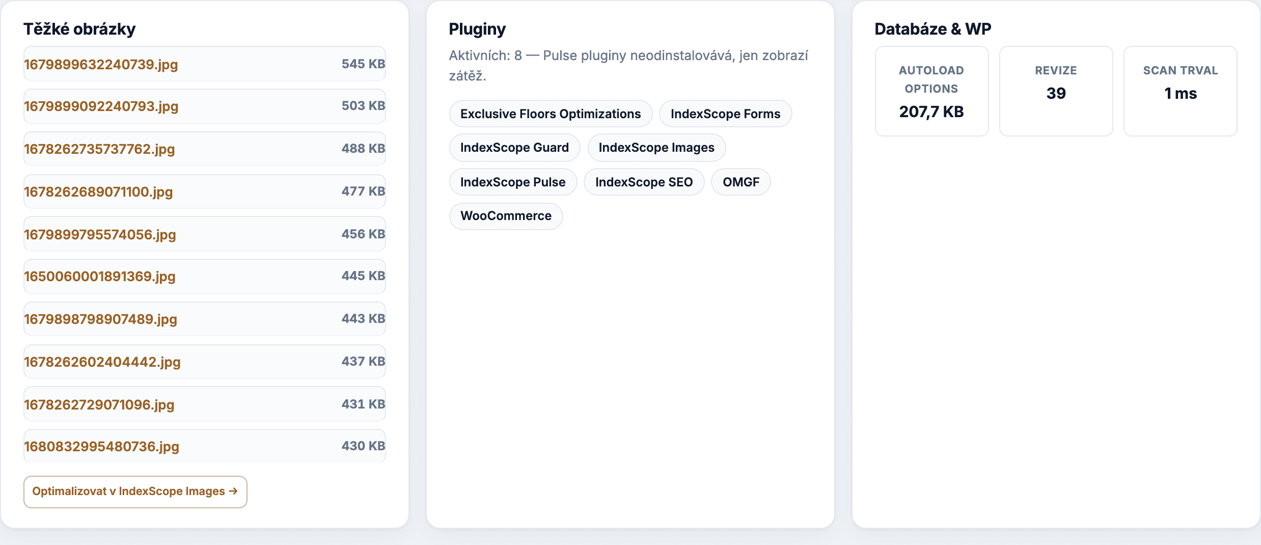 Pulse — média a zátěž